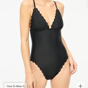 J. Crew Scalloped one-piece swimsuit *NWT*